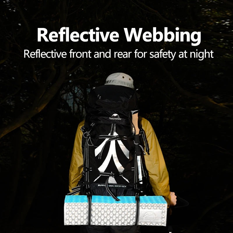Naturehike 70L + 5L Hiking Backpack with Rain Cover Large Capacity