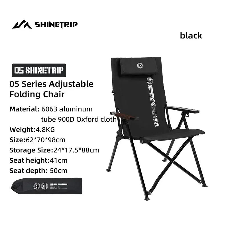 Shinetrip Outdoor Portable Foldable Four-Speed Adjustable Chair