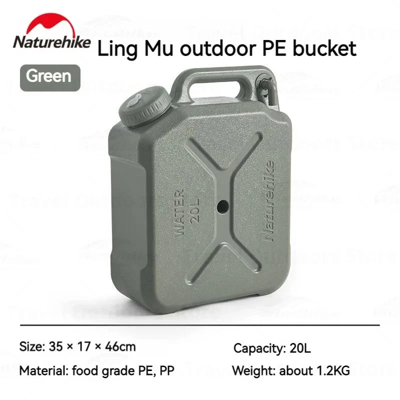 Naturehike Camping Bucket 12L/20L Portable Water Tank Container With Faucet