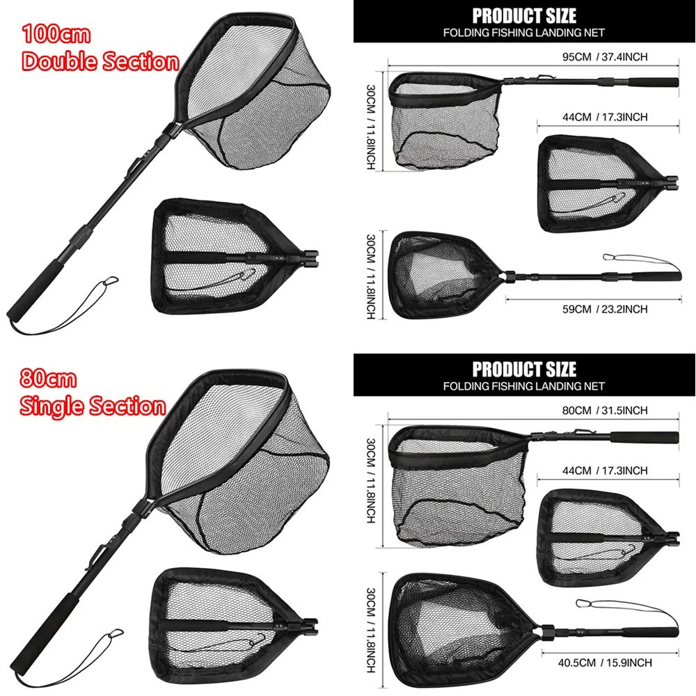 Telescopic Foldable Fishing Net Easy Catch & Release