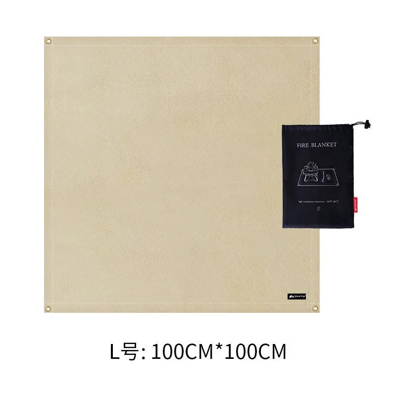 ShineTrip Outdoor Picnic Fiber Glass Fireproof Cloth 100x100