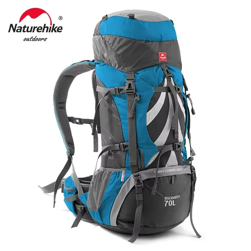 Naturehike 70L + 5L Hiking Backpack with Rain Cover Large Capacity