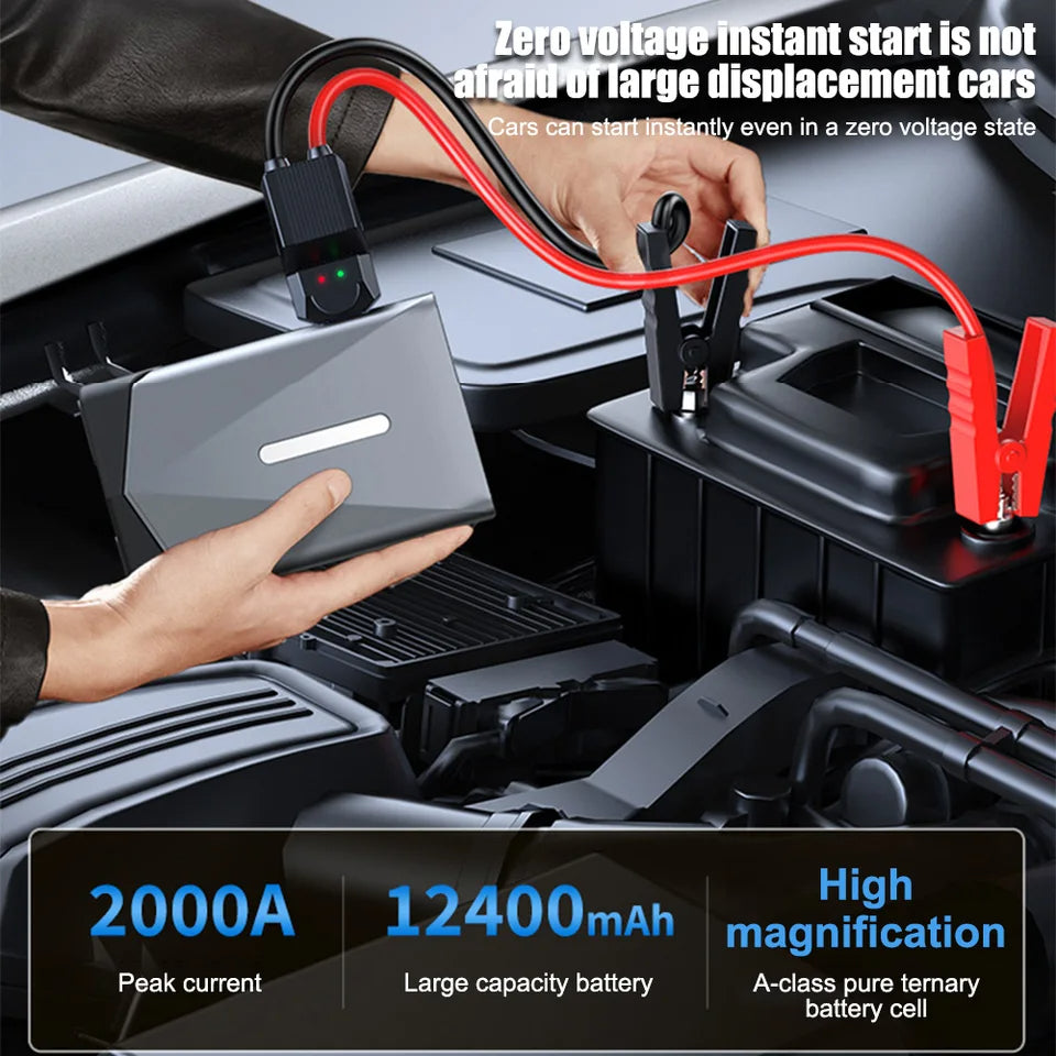Potable 6 In 1 Jump Starter+Air Compressor & Powerbank GF01