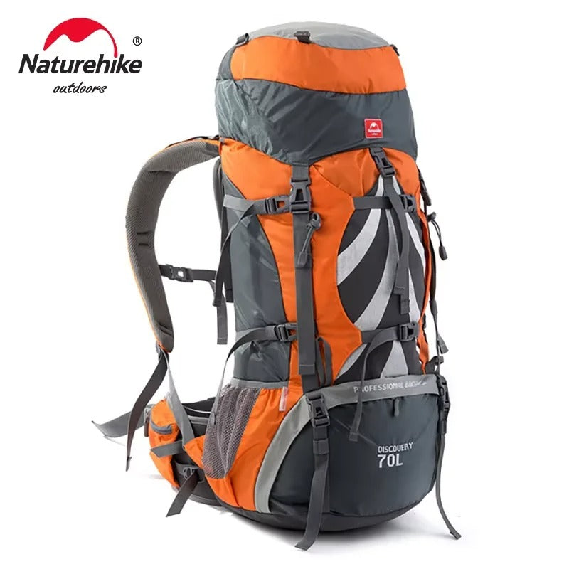Naturehike 70L + 5L Hiking Backpack with Rain Cover Large Capacity