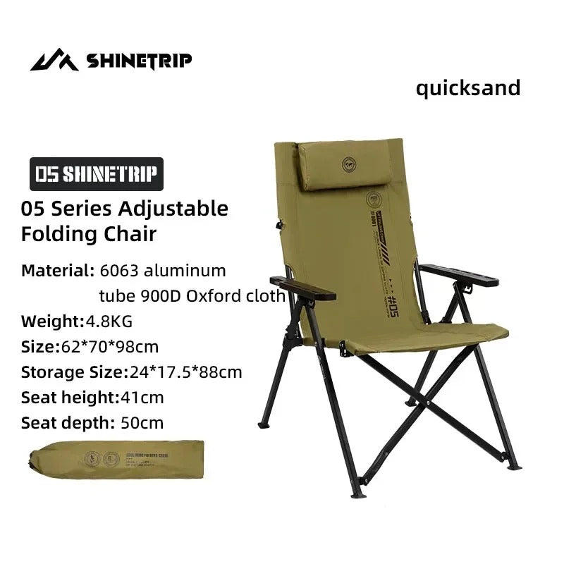 Shinetrip Outdoor Portable Foldable Four-Speed Adjustable Chair