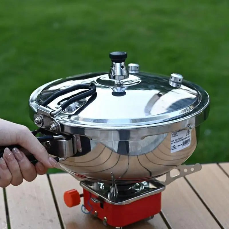 Camping Stainless Steel Pressure Cooker 2.3L