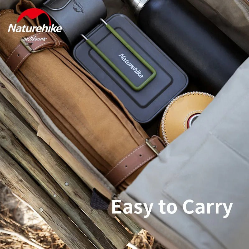 Naturehike Square Lunch Box Outdoor Picnic Camping Mountaineering Foldable Handle