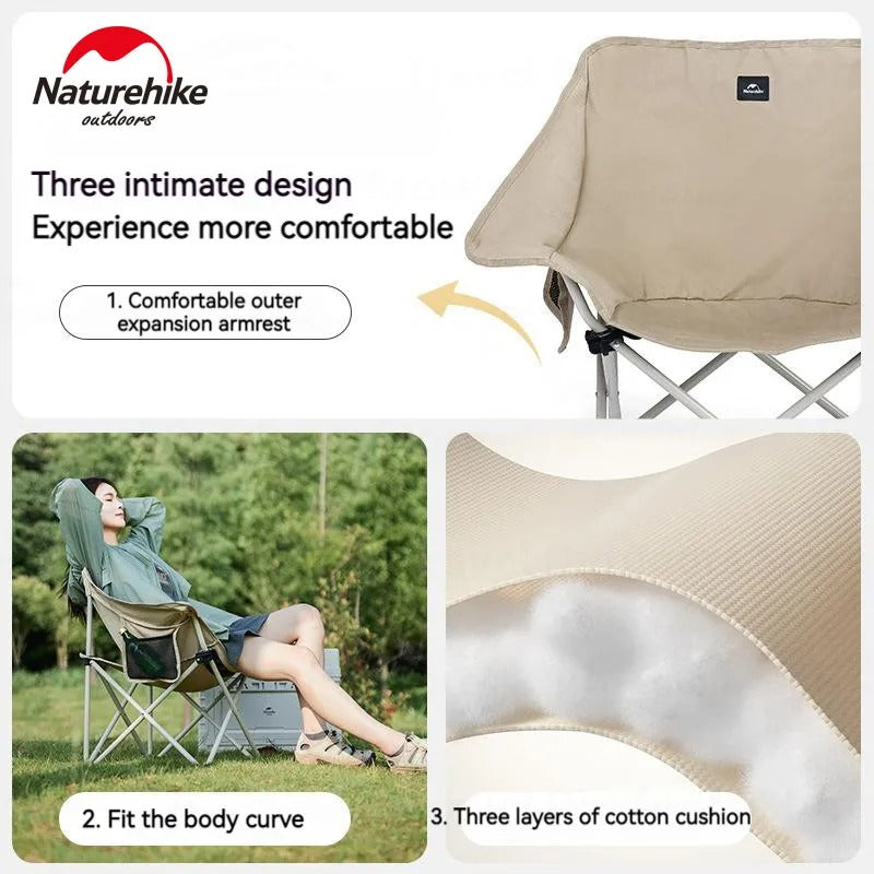 Naturehike X-Type Gathering Outdoor Camping Chair Khaki
