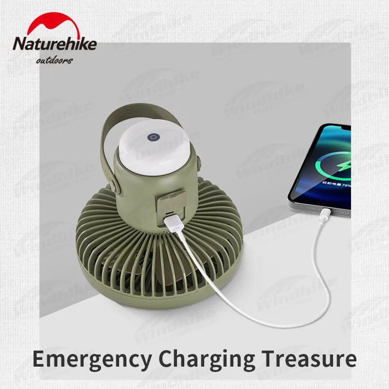 Naturehike Multifunctional Rechargeable Camping Fan With Tripod