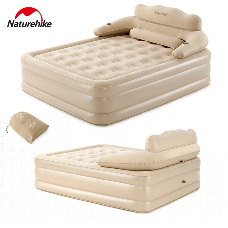 Naturehike New Inflatable Backrest Double Bed Home Outdoor Camping