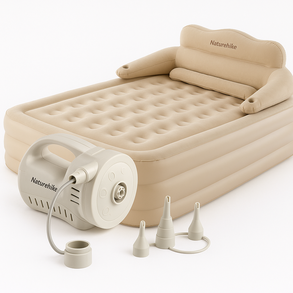 Naturehike New Inflatable Backrest Double Bed Home Outdoor Camping