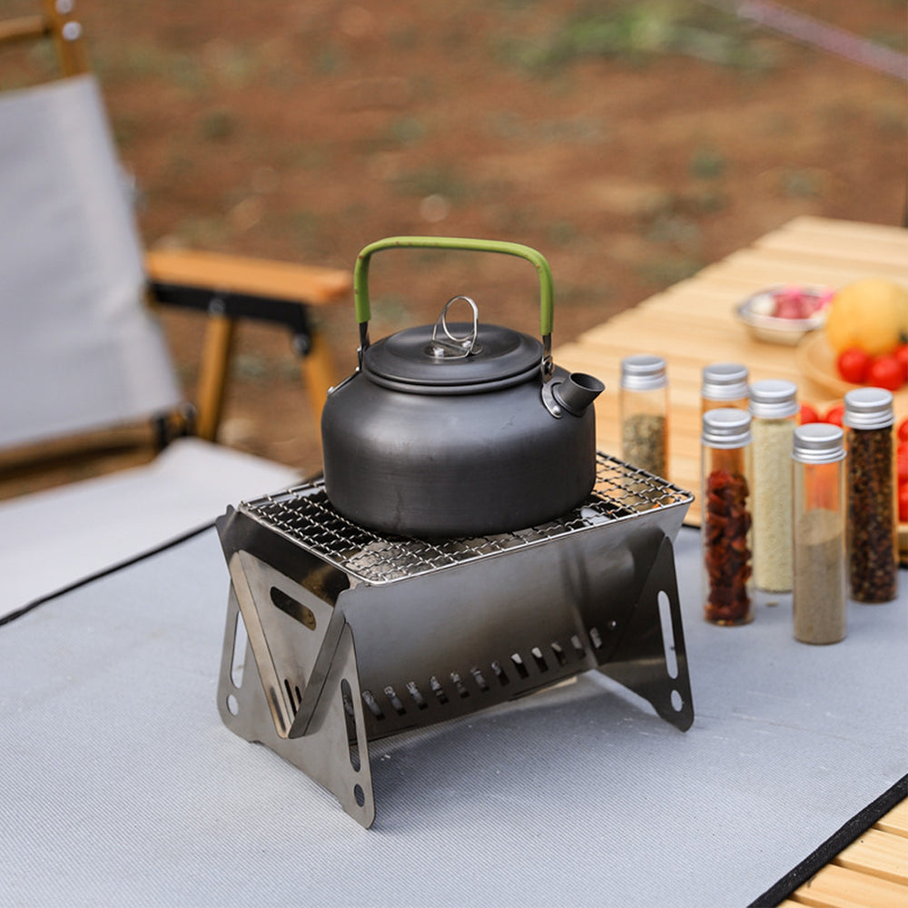 Outdoor Portable Mini Card BBQ Grill Stainless Steel