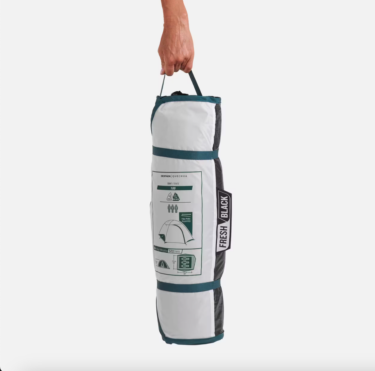 Decathlon Quechua Camping Tent MH100 - 3-P - Fresh&Black