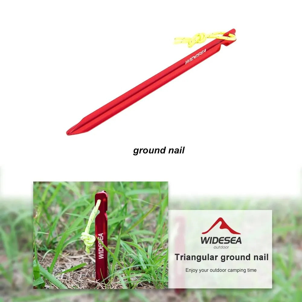 Widesea Camping 4pc/set Tent Pegs Stakes