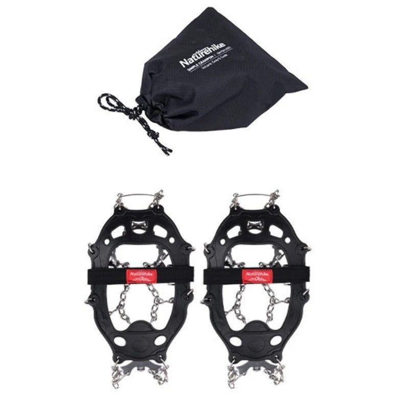 Naturehike Outdoor 19 Tooth Crampons Non-Slip Shoe Cover Stainless Steel Chain