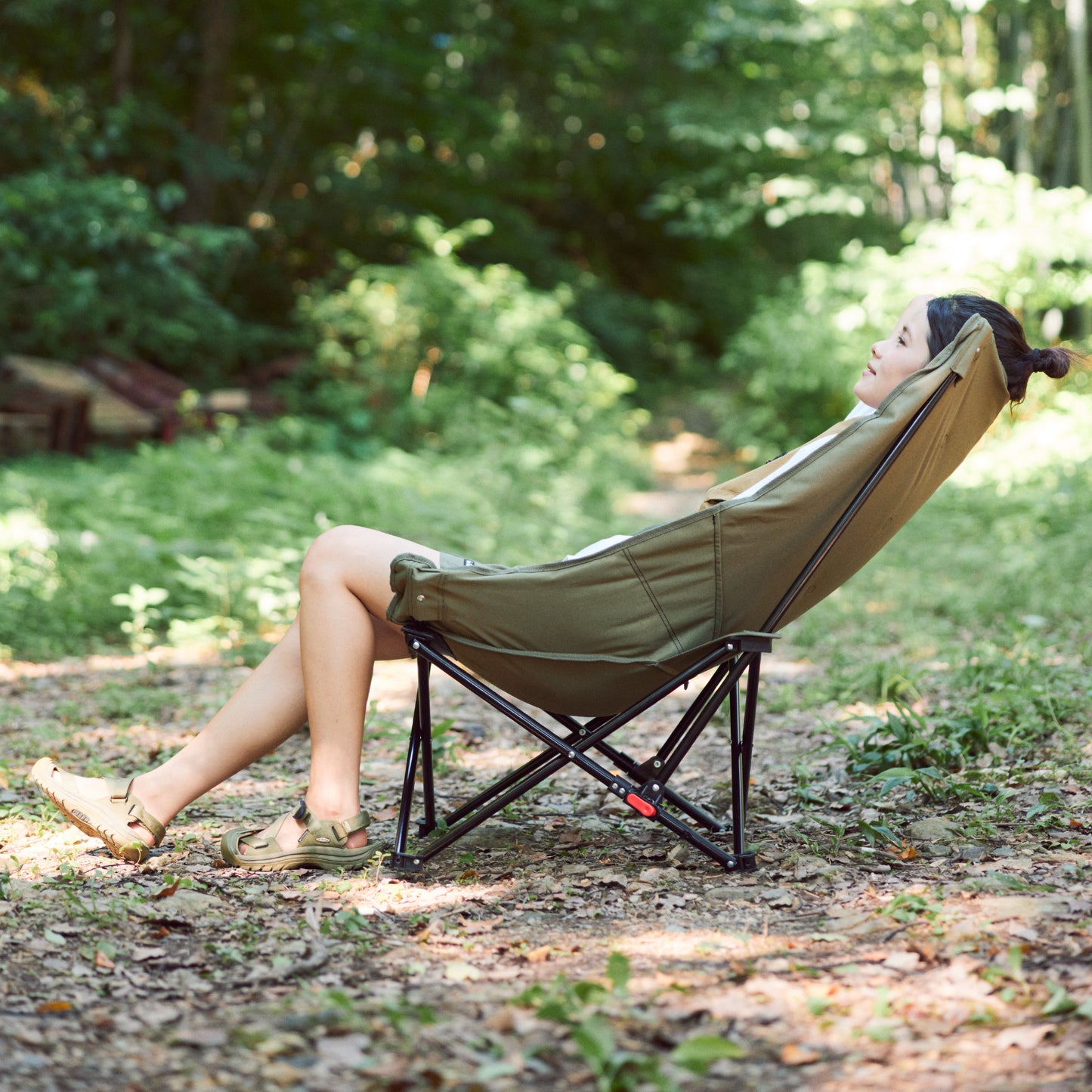 Naturehike Sea Star Push-up High Back Cotton-Filled Moon Chair