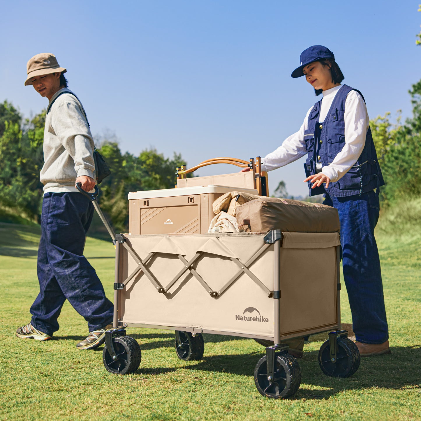 Naturehike 250L Folding Trolley Collapsible Wagon Cart
