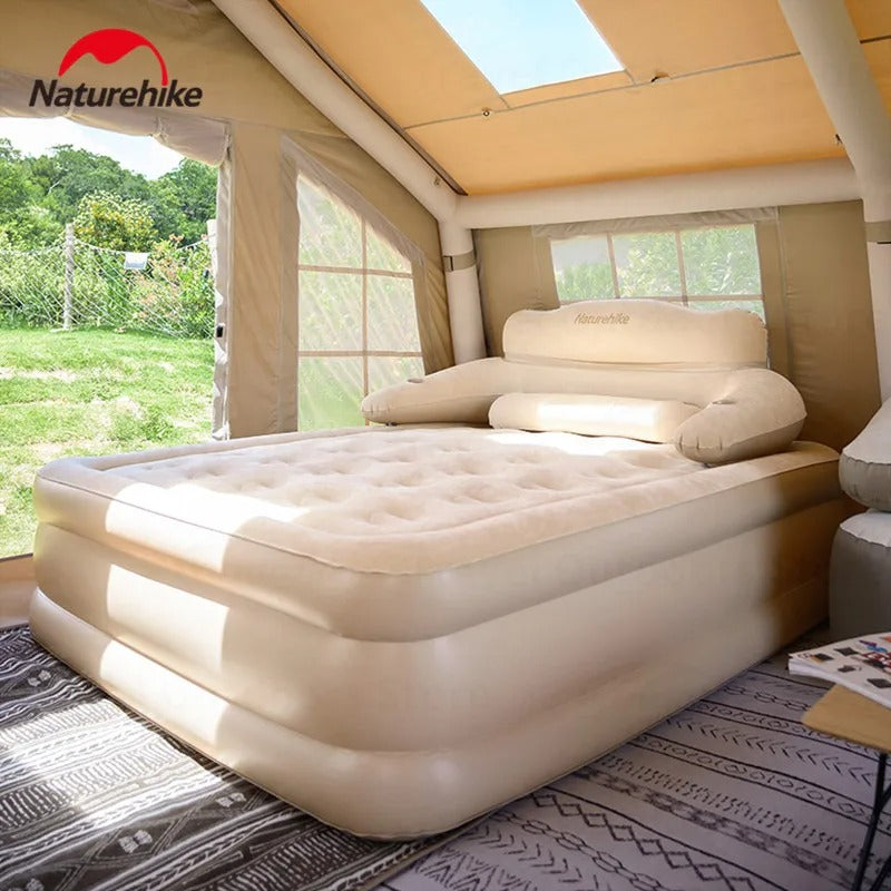 Naturehike New Inflatable Backrest Double Bed Home Outdoor Camping