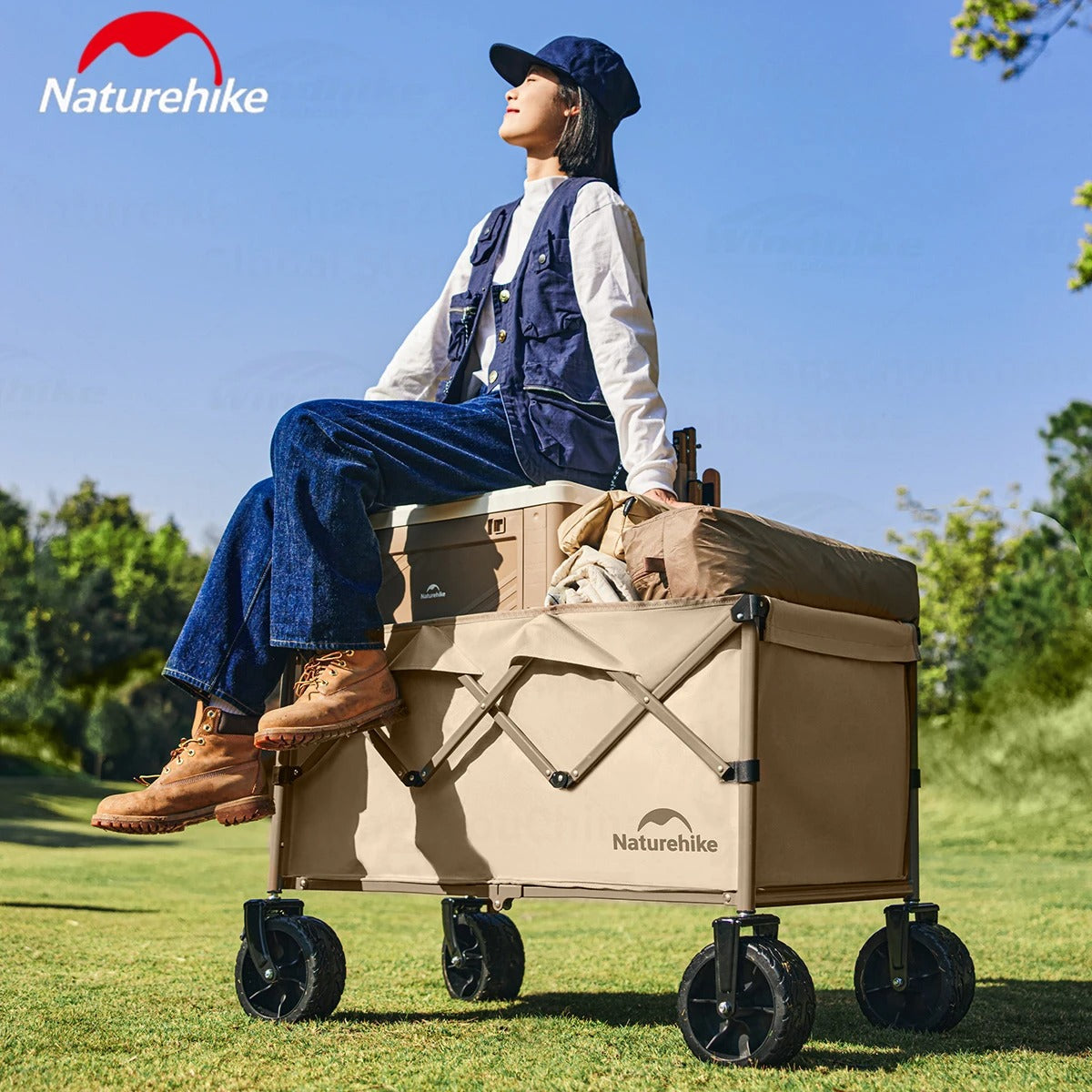Naturehike 250L Folding Trolley Collapsible Wagon Cart