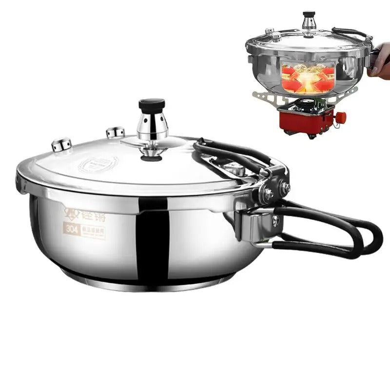 Camping Stainless Steel Pressure Cooker 2.3L