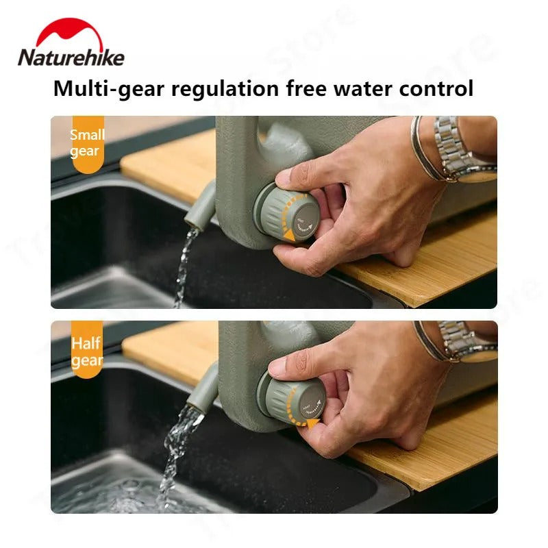 Naturehike Camping Bucket 12L/20L Portable Water Tank Container With Faucet