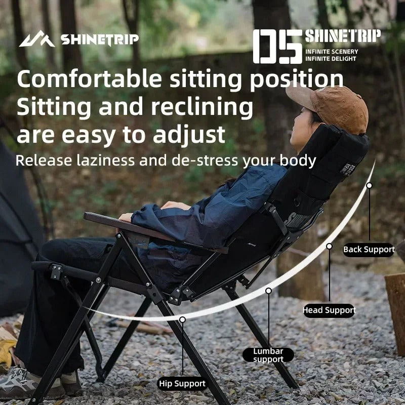 Shinetrip Outdoor Portable Foldable Four-Speed Adjustable Chair
