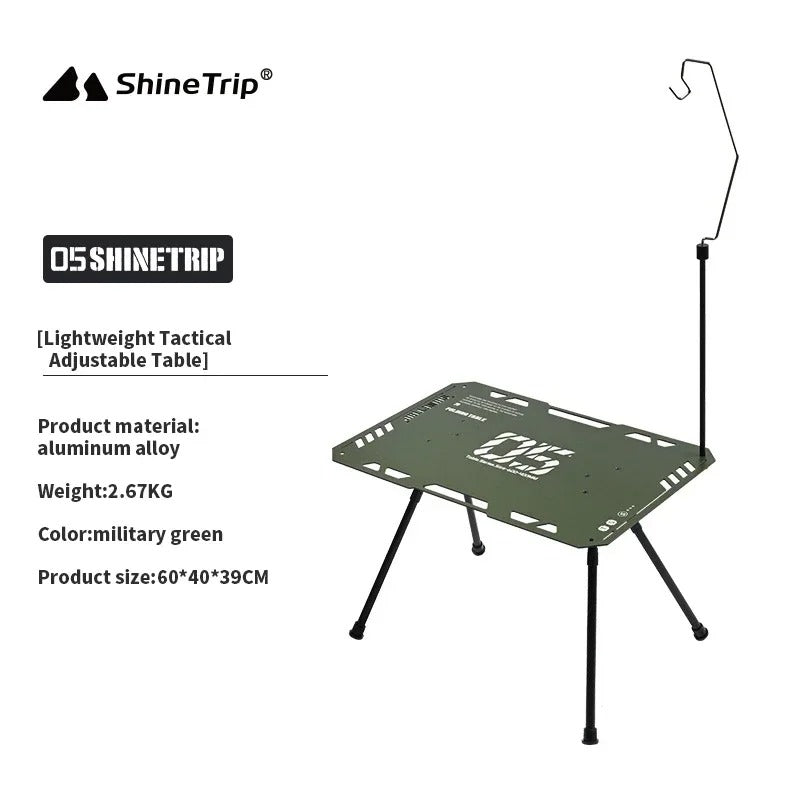 ShineTrip New Outdoor Aluminium Tactical Table