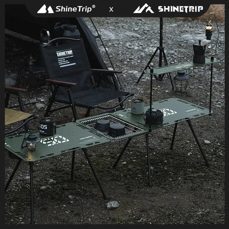 ShineTrip New Outdoor Aluminium Tactical Table