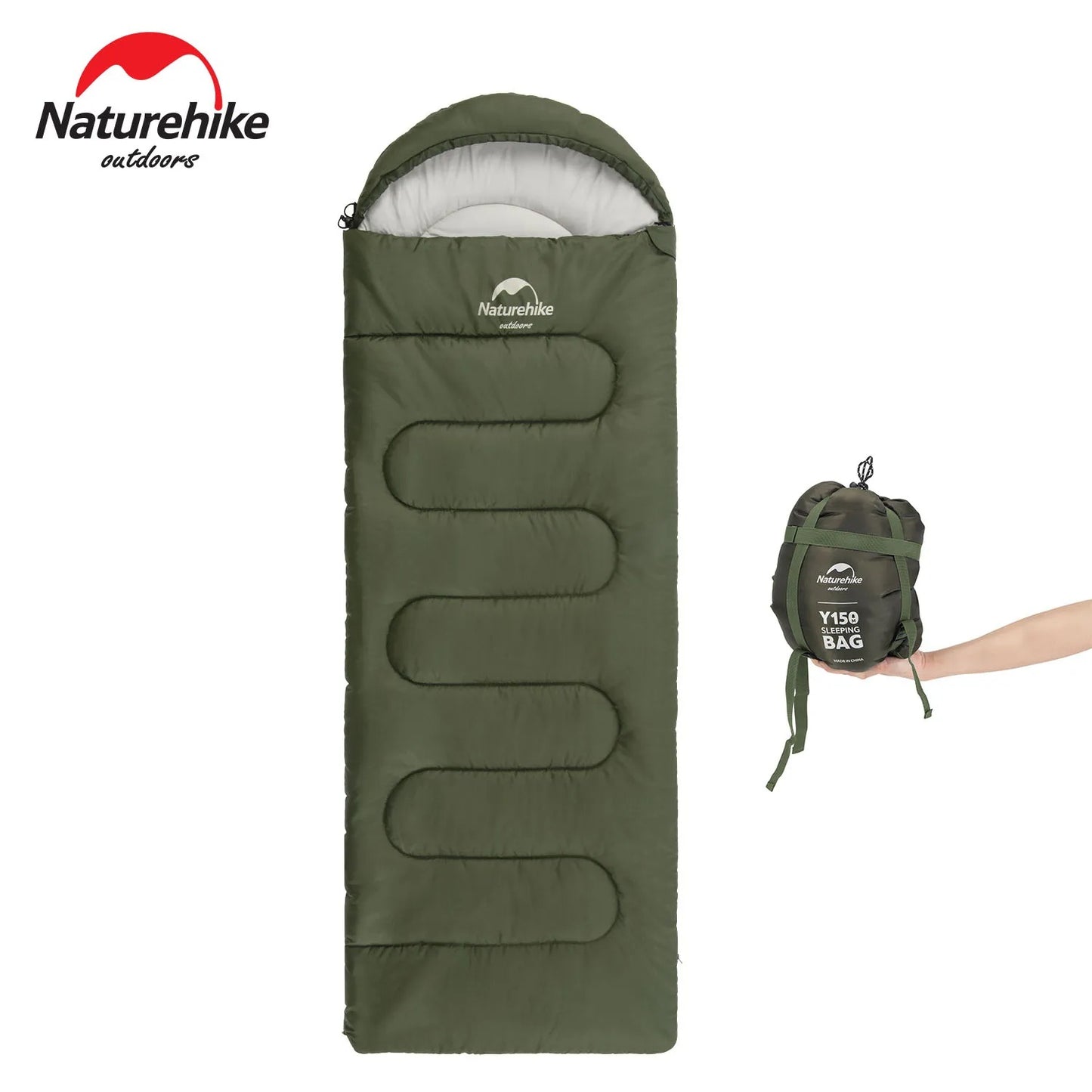 Naturehike Y150 Ultralight Cotton Sleeping Bag Large Green