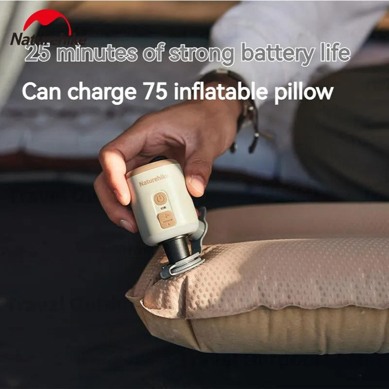 Naturehike Outdoor 3 In 1 Wind Mini Air Pump For Mattress Pillows