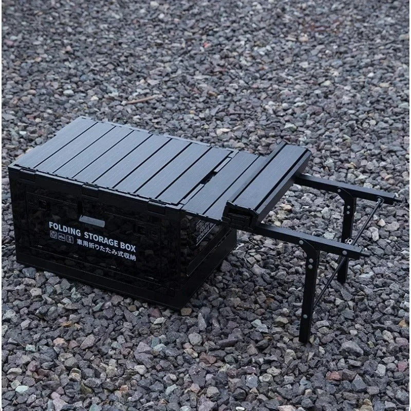 50L Camping Folding Storage Box With Aluminium Alloy Picnic Table