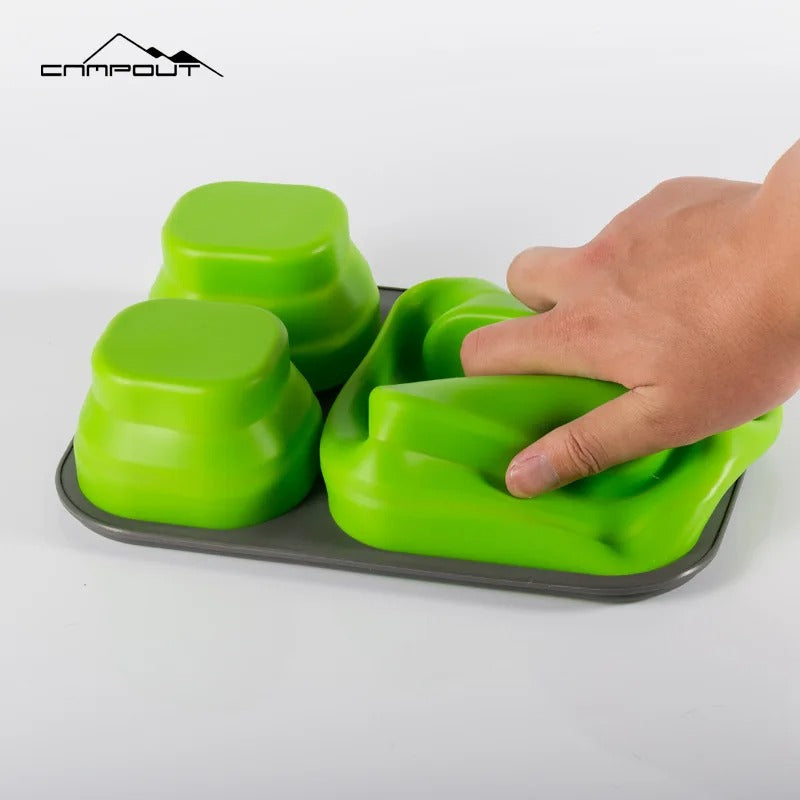 CAMPOUT Outdoor Portable Silicone Lunch Box