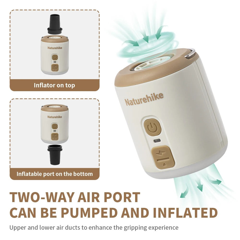 Naturehike Outdoor 3 In 1 Wind Mini Air Pump For Mattress Pillows