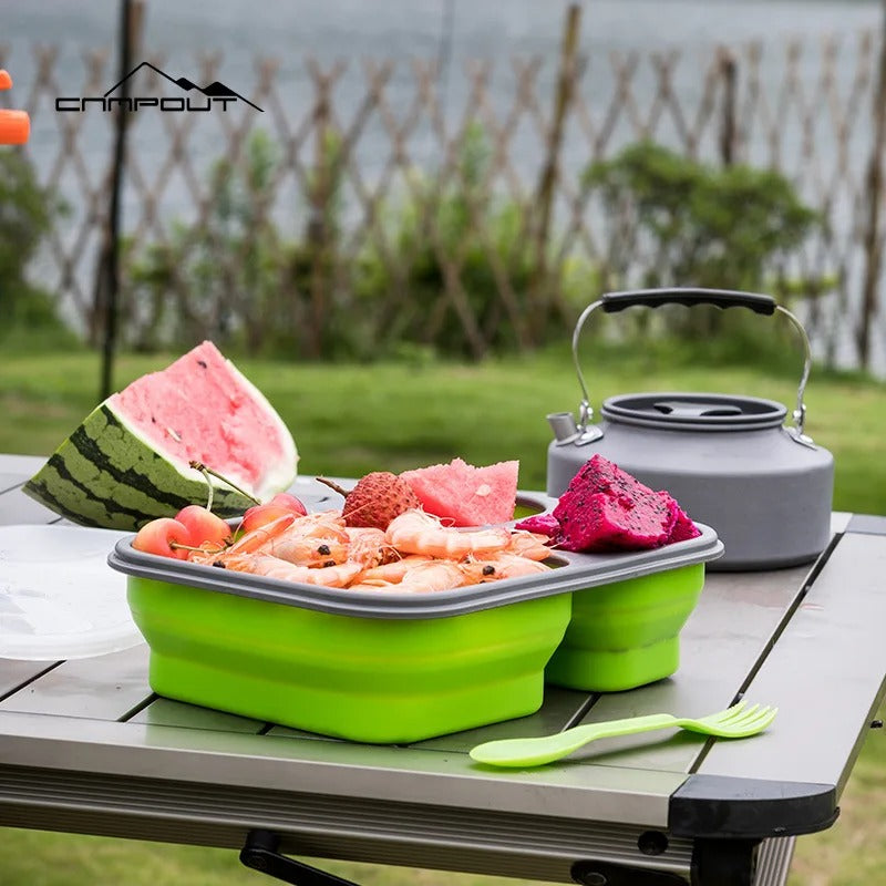 CAMPOUT Outdoor Portable Silicone Lunch Box