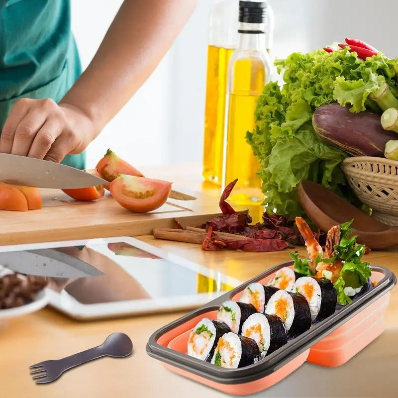 CAMPOUT Outdoor Portable Silicone Lunch Box