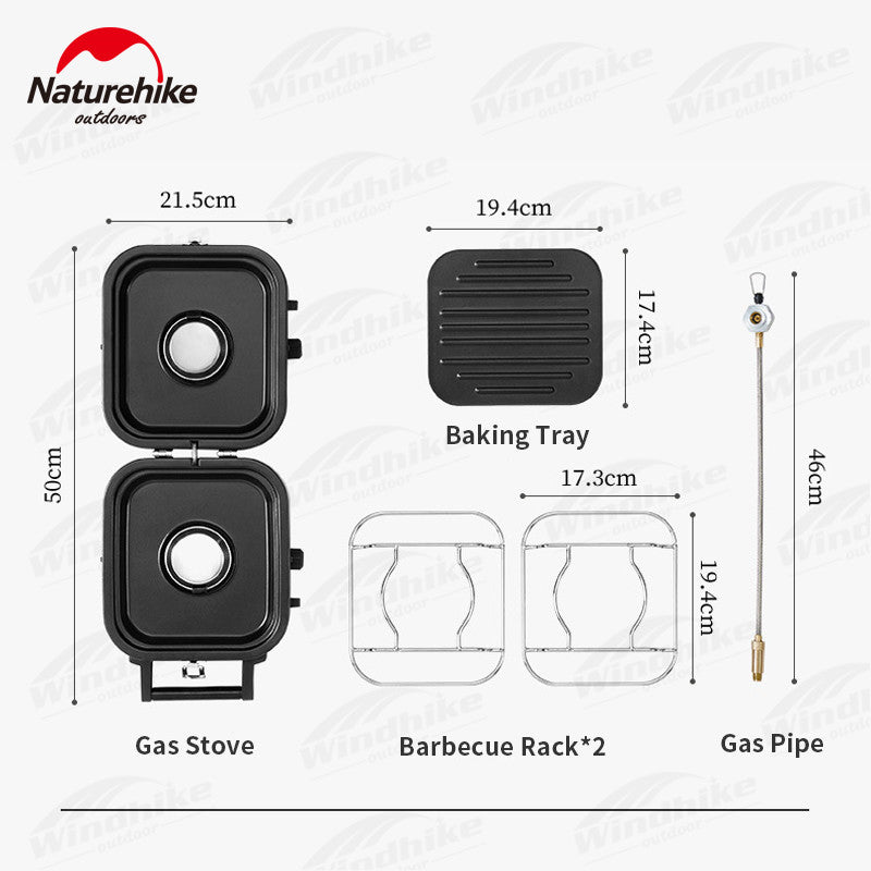 Naturehike Double Burner Folding Outdoor Camping Gas Stove