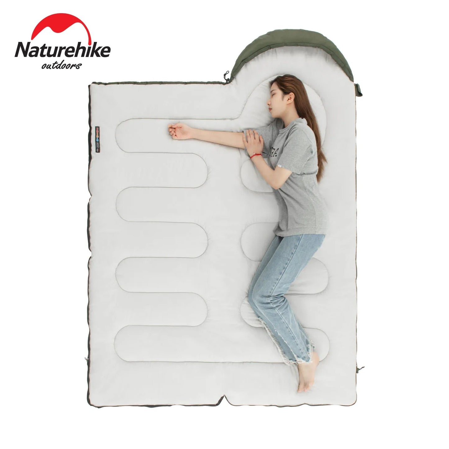 Naturehike Y150 Ultralight Cotton Sleeping Bag Large Green