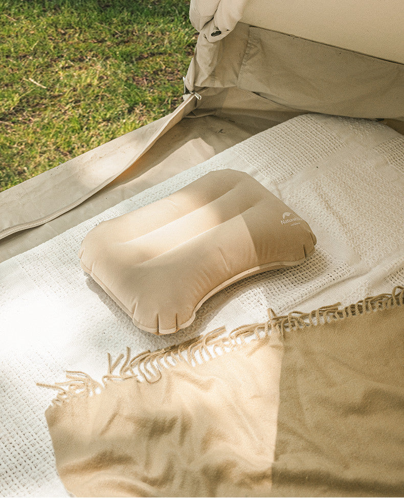 Naturehike 110g Portable MINI Ultralight TPU Flocking Inflatable Pillow BLUE