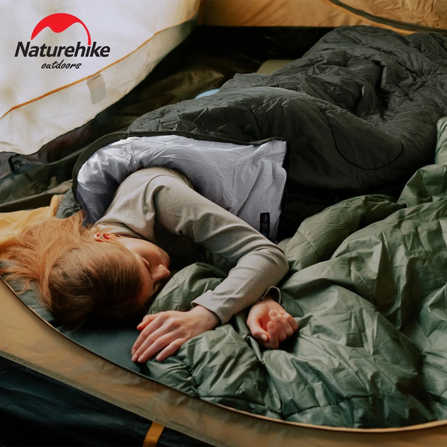 Naturehike Y150 Ultralight Cotton Sleeping Bag Large Green