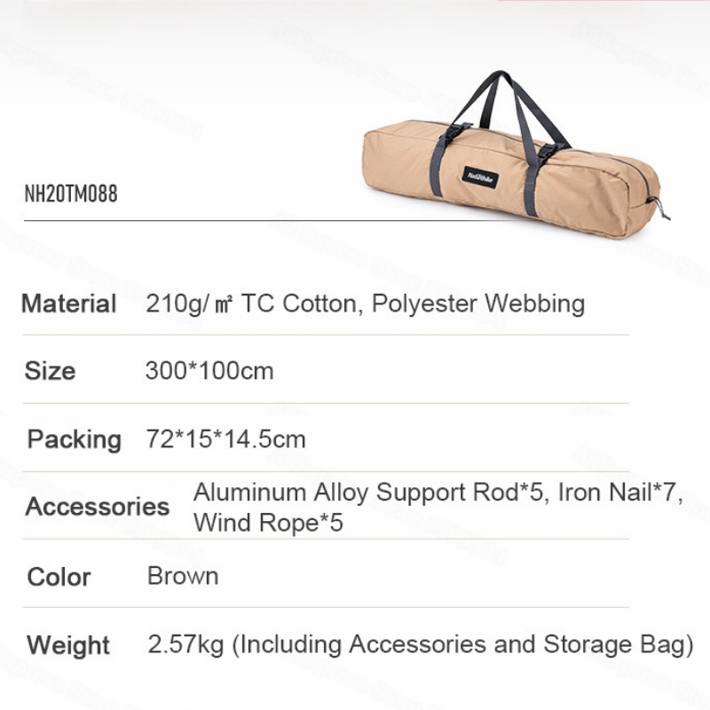 Naturehike Outdoor Wind Proof Privicy Windscreen