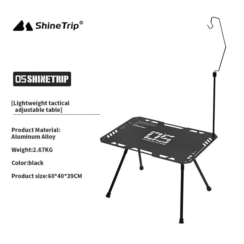 ShineTrip New Outdoor Aluminium Tactical Table
