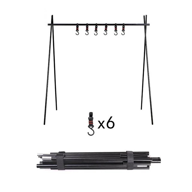 ShineTrip Camping Hanging Rack Tripod Hanger With Hook Large
