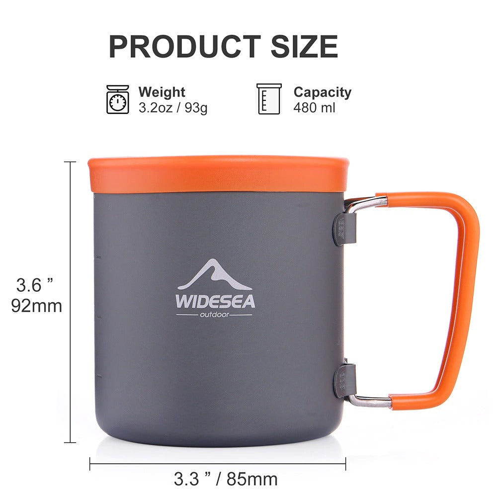 Widesea Camping Aluminum Cup Outdoor Mug