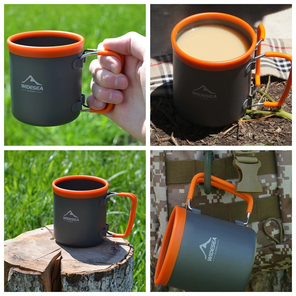 Widesea Camping Aluminum Cup Outdoor Mug