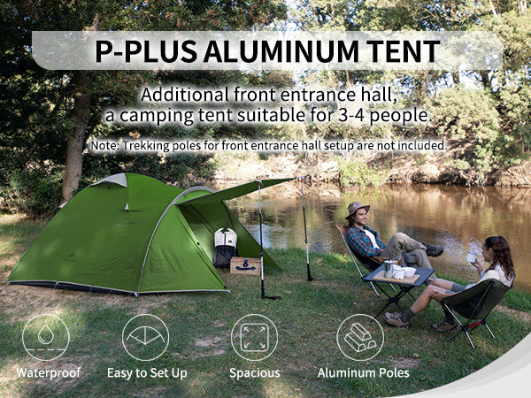 Naturehike P-Plus 3-4 People Aluminum Camping Tent