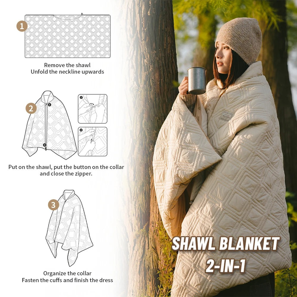 Naturehike USB Electric Heated Blanket, Shawl, Wearable Heating Pad Large