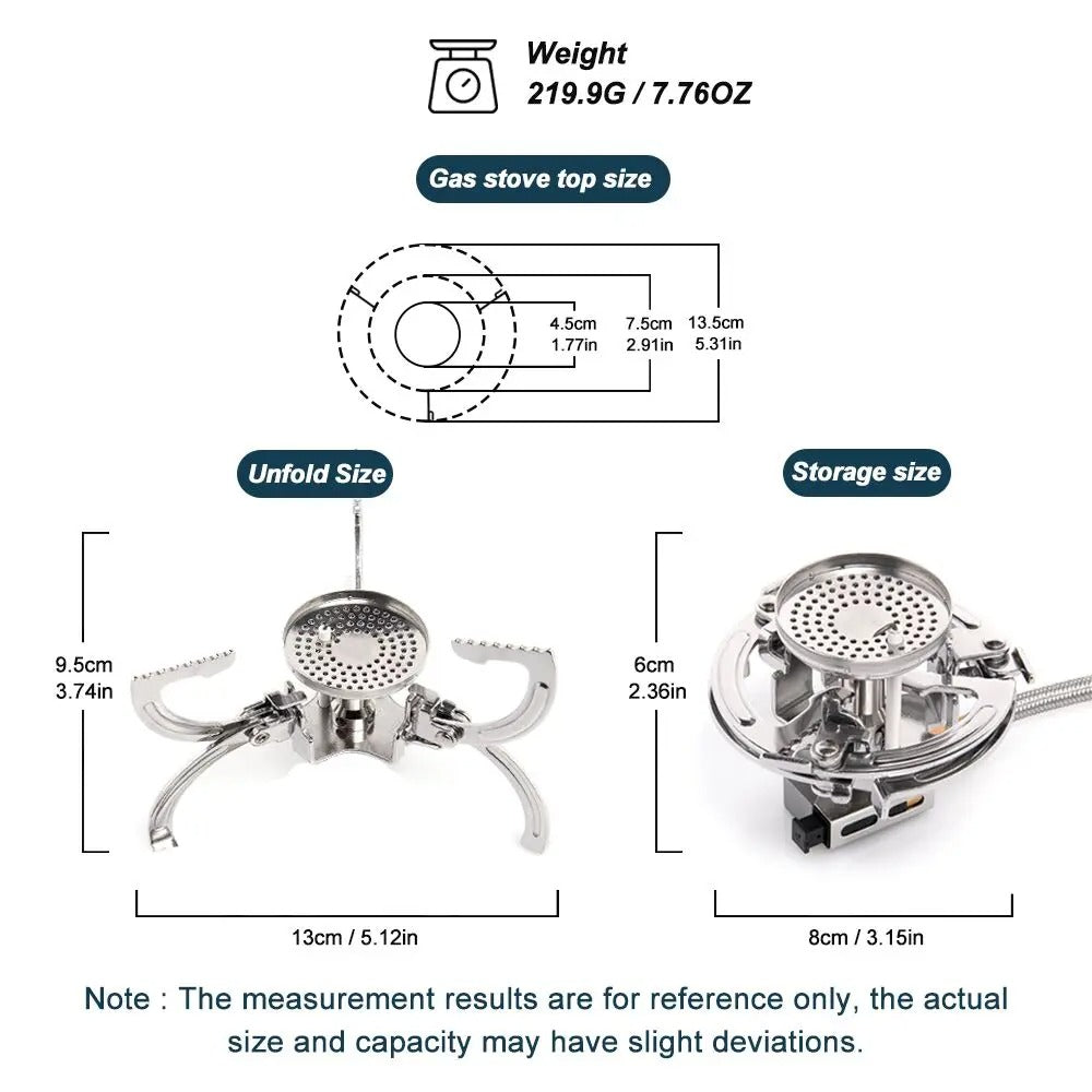 Widesea Camping Stove Portable Burner GS-F3
