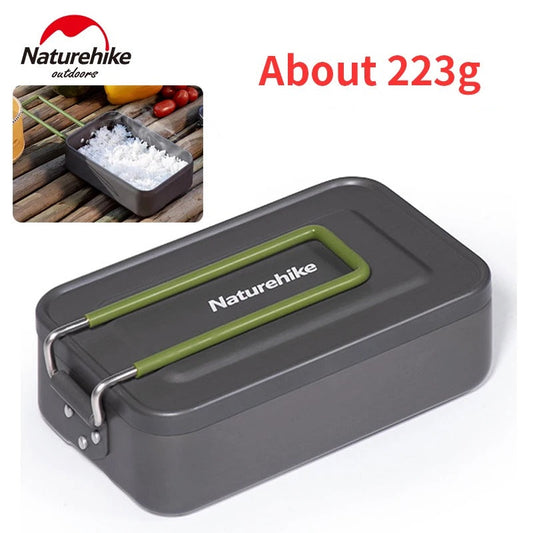 Naturehike Square Lunch Box Outdoor Picnic Camping Mountaineering Foldable Handle