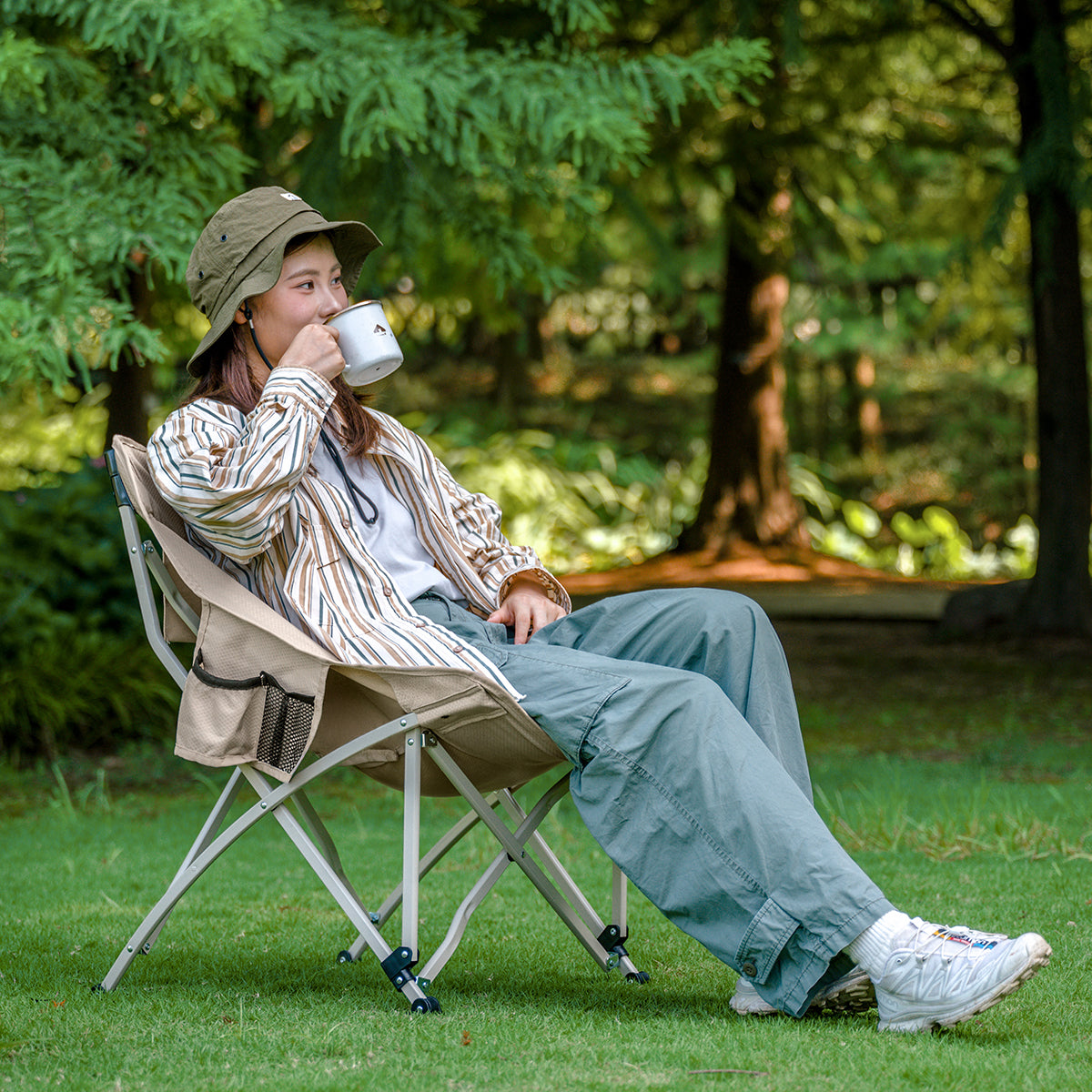 Naturehike T04 All-Terrain Folding Reclining Moon Chair