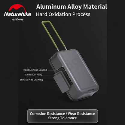 Naturehike Square Lunch Box Outdoor Picnic Camping Mountaineering Foldable Handle